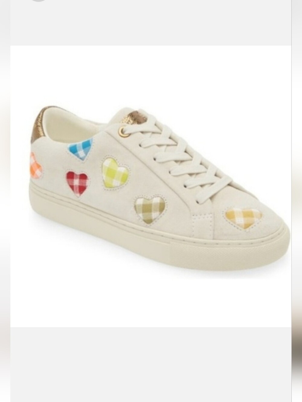 Kurt Gieger Lane Love Patchwork Hearts Women 40.5 Suede Leather Lace‎ Up Rainbow